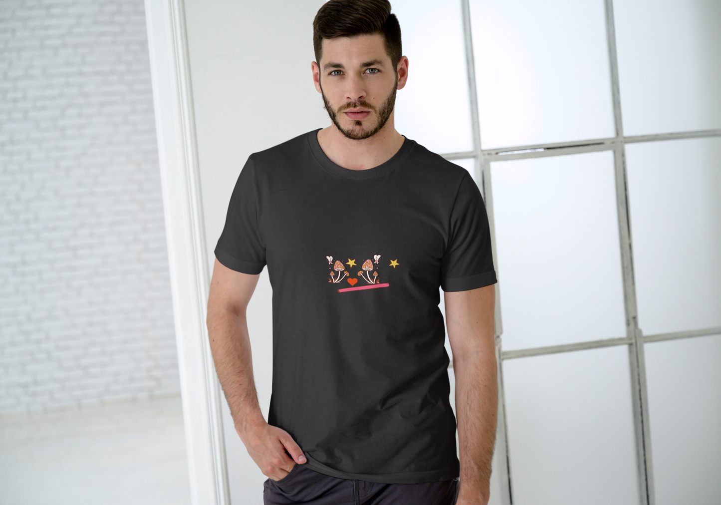 Nimus T shirt Men Happy Vibes