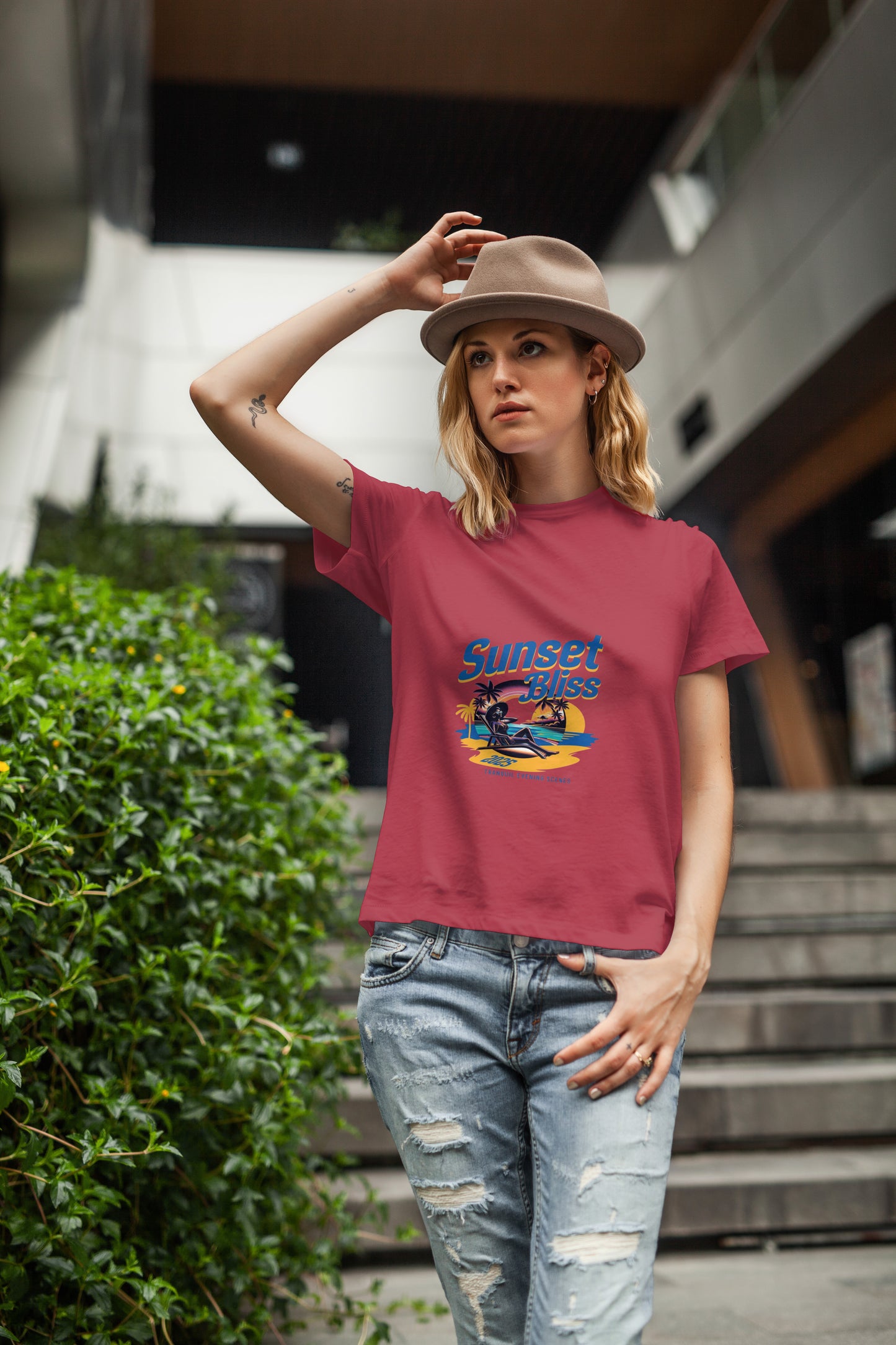 Nimus T shirt Women Sunset Bliss