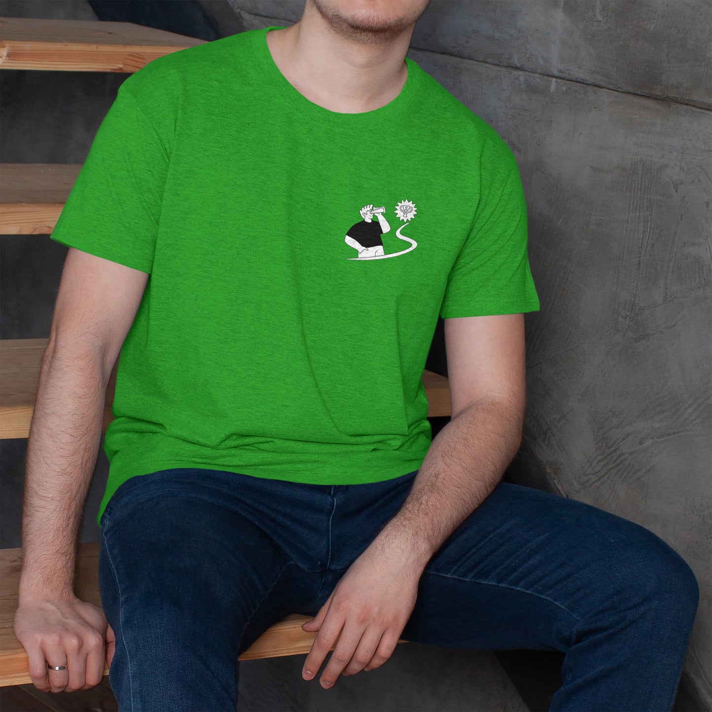 Nimus T shirt Men Green Flag