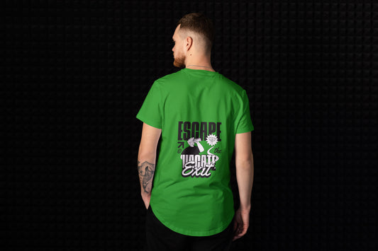 Nimus T shirt Men Green Flag
