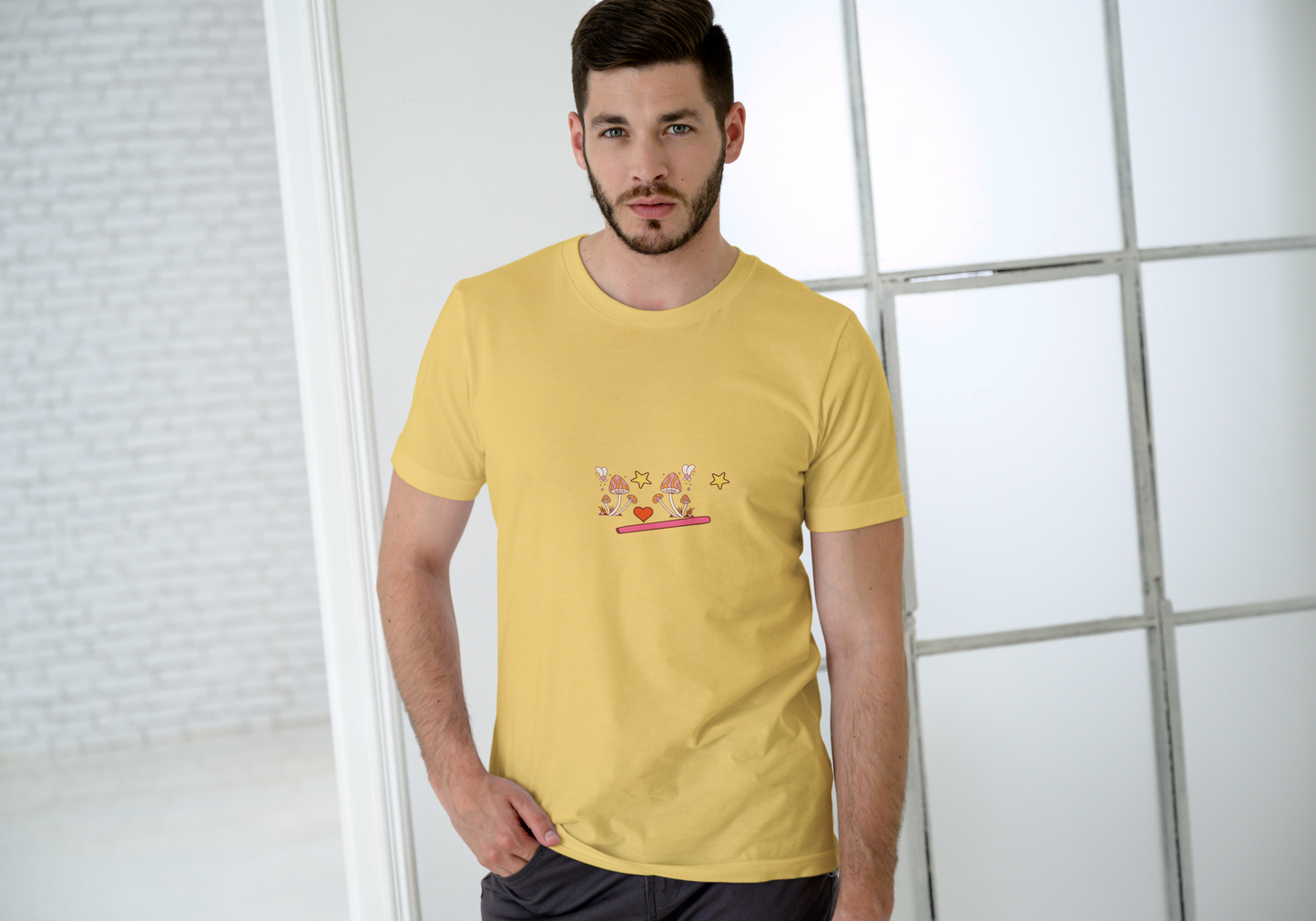 Nimus T shirt Men Happy Vibes